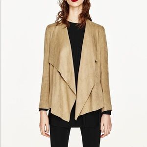 Zara basic tan jacket
